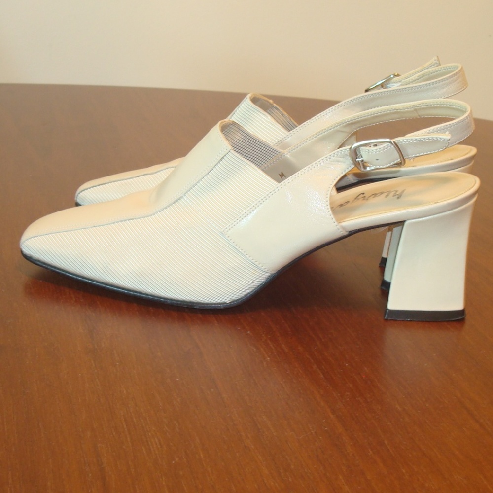 Margaret J. Stretch Slingback Shoes.